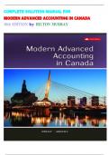Solution Manual For Modern Advanced Accounting In Canada 10th Edition isbn-9781260881295 by Darrell Herauf and Chima Mbagwu Complete Guide Graded A&plus; Guaranteed Pass