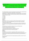 NCLEX-RN V12&period;3 ACTUAL TEST WITH 100&percnt; CORRECT ANSWERS WITH EXPLANATION 2025 LATEST UPDATE&hellip;GRADE A&plus;