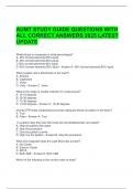 AUMT STUDY GUIDE QUESTIONS WITH ALL CORRECT ANSWERS 2025 LATEST UPDATE 
