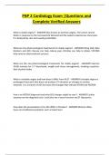 FNP 2 Cardiology Exam &vert;Questions and Complete Verified Answers