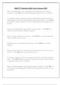 NWSA TT1 Questions With Correct Answers 2025