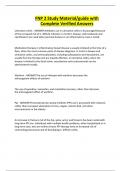 FNP 2 Study Material&sol;guide with Complete Verified Answers