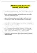 FNP 2 Review FNU Questions and Complete Verified Answers