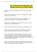 FNP 2 5335 final Exam Questions with Complete Solutions&vert; Verified Answers