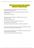 FNP 2 Exam Questions with Complete Solutions&vert; Verified Answers
