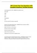 FNP 2 Exam Prep Test Questions with Complete Solutions&vert; Verified Answers