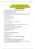 FNP 2 Musculoskeletal-Exam Questions with Complete Solutions&vert; Verified Answe