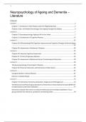 SUMMARY Literature - Neuropsychology of Aeging and Dementia