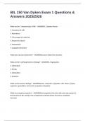 BIL 150 Van Dyken Exam 1 Questions & Answers 2025&sol;2026