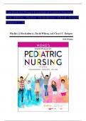 Wongs essentials of pediatric nursing 10th edition hockenberry test bank
