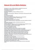 Edexcel AS Level Maths Statistics Exam 2025&sol;2026 Questions With Completed & Verified Solutions&period;