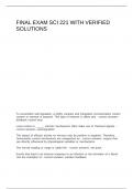 Final exam SCI 221