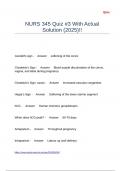 NURS 345 Quiz -3 With Actual Solution &lpar;2025&rpar;&excl;&excl;