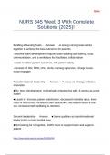 NURS 345 Week 3 With Complete Solutions &lpar;2025&rpar;&excl;&excl;