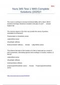 Nurs 345 Test 1 With Complete Solutions &lpar;2025&rpar;&excl;&excl;
