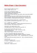 Maths &lpar;Paper 1&colon; Non-Calculator&rpar; Exam 2025&sol;2026 Questions With Completed & Verified Solutions&period;