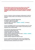 RN Adult Medical Surgical Nursing Content Mastery Series &lpar;CMS&rpar;  Exams  STUDY GUIDE ACTUAL EXAM QUESTIONS AND WELL  ELABORATED ANSWERS &lpar;MOST TESTED QUESTIONS WITH VERIFIED  ANSWERS&rpar; LATEST UPDATES 2025 &vert;ALREADY GRADED A&plus; &lpar;REVISED  EXAM&rpar; 