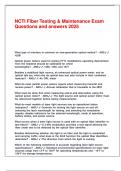 NCTI Fiber Testing & Maintenance Exam Questions and answers 2025&period;