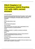 FDLE Chapters 1-4 Corrections &lpar;SOCE Practice 1 2&rpar; with 100- correct answers
