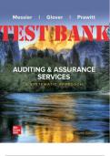 Test Bank for Auditing & Assurance Services A Systematic Approach 12th edition &lbrack;Messier 2024&rsqb; &vert;&vert; All Chapter covered &vert;&vert; Already graded A&plus;