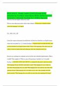 WGU D169 - Study Guide &lpar;2025&rpar; Exam With  Detailed & Verified Questions With 100&percnt; Correct  Answers &vert; Already Graded A&plus; &vert; 100&percnt; Success
