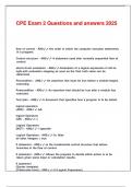 CPE Exam 2 Questions and answers 2025&period;