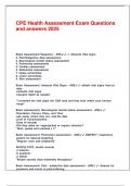 CPE Health Assessment Exam Questions and answers 2025&period;