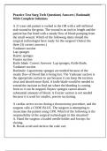 Practice Test Surg Tech Questions&vert; Answers &vert; Rationale&vert;  With Complete Solutions