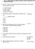 Lap 1&colon; Introduction to Electric Motor Control questions well answered to pass
