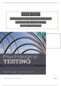 Test Bank - Psychological Testing&colon; Principles&comma; Applications&comma; and Issues&comma; 9th edition by Kaplan & Saccuzzo&comma; All 1-21 Chapters Covered &comma;Latest Edition