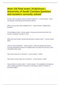 Hrtm 110 final exam &vert; Kubickova &vert; University of South Carolina Question and answers correctly solved 