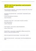 HRTM 110 Final Question and answers 100&percnt; correct 