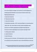 HRCI- SPHR Practice Exam Questions  and Verified Answers &vert; Graded A&plus;