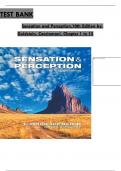 TEST BANK Sensation and Perception&comma;10th Edition by Goldstein&comma; Cacciamani Chapter 1 to 15