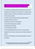 MD 100 EXAM PACKAGE DEAL QUESTIONS AND VERIFIED DETAILED ANSWERS &vert; 100&percnt; GUARANTEED PASS &vert; ALREADY GRADED A&plus;