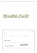 IBSS 1540 EXAM 1 QUESTIONS WITH COMPLETE SOLUTIONS&excl;&excl; 