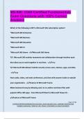 MS-900&colon; O365 Certified Fundamentals Exam Questions with 100&percnt; Correct  Answers