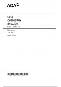 2024 AQA GCSE CHEMISTRY 8462 1H Final MARK SCHEME&period;