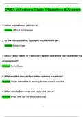 CWEA Collections Grade 1 Test &lpar;Latest 2025 &sol; 2026 Update&rpar; Questions and Verified Answers &vert; 100&percnt; Correct &vert; Grade A&plus;
