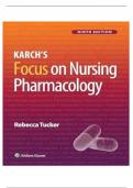 Test Bank - Focus on Nursing Pharmacology 9th Edition by Amy Karch Chapter 1-59 &lpar;2025&rpar;&period;