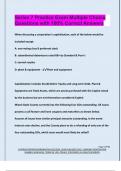 Series 7 Practice Exam Multiple Choice Questions with 100&percnt; Correct Answers