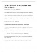 WGU C105 Music Terms Questions With Correct Answers&period;