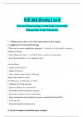 NR 568 Weekṣ 1 to 8 Advanced Pharmacology for the Adult-Gerontology Primary Care Nurṣe Practitioner&lpar;Latest 2025 &sol; 2026&rpar; Questions with Verified Answers 