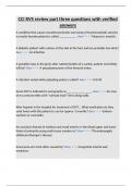 CCI RVS review part three questions with verified answers&period;