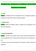 Straighterline Introduction to Statistics Final Exam &lpar;Latest 2026 &sol; 2027 Update&rpar; Questions and Verified Answers &vert; 100&percnt; Correct &vert; Grade A&plus;