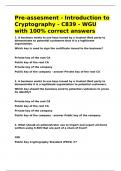 C839- Cryptography with 100- correct answers&period;
