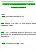 Straighterline Business Statistics Final Exam &lpar;Latest 2025 &sol; 2026 Update&rpar; Questions and Verified Answers &vert; 100&percnt; Correct &vert; Grade A&plus;&period; 
