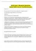N125 Exam 1 Blueprint Questions Solved 100&percnt; Correct &vert;Verified Answers