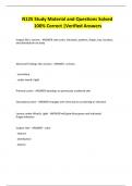 N125 Study Material and Questions Solved 100&percnt; Correct &vert;Verified Answers