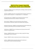 Medi-Cal Peer Support Specialist Certification Guide-Latest 2024&sol;2025